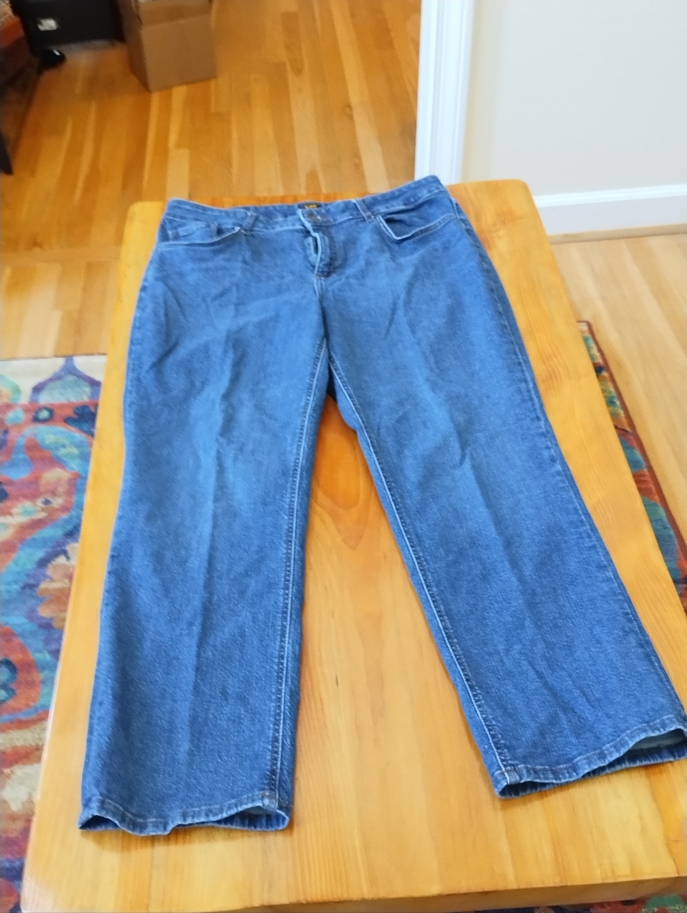 Lee® Women's Legendary Boyfriend Regular Fit Dark Blue Jeans 18W Medium